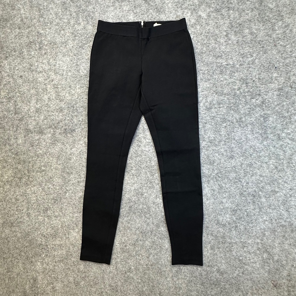 J.Crew Pixie Pant Women's Size 2R Black Ponte Knit Seamed Back Zip